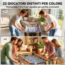 Mini Calcio Balilla Tavolo da Gioco 89x61,5x70 cm 2 Segnapunti Manuali in MDF Viola      