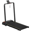 Tapis Roulant Pieghevole con Inclinazione Regolabile Velocità 1-10 km/h Display LED Telaio in Acciaio Nero   