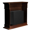 Camino a Bioetanolo da Pavimento 110x36x100 cm Cambridge in Legno Marrone