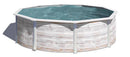 Piscina Rotonda Fuori Terra Ø460xh120 cm in Acciaio e PVC Gre Finlandia