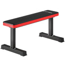 Panca Piana per Pesi e Addominali Capacità 300kg 106x26x48 cm Nero  