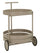 Carrello Saturno Tortora 40x49,5x61 cm in Metallo Grigio tortora