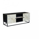 Mobile TV Stanford 140x46x56 h cm in Legno Marrone