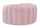 Puff Shell Rosa 80x54x42 cm in Legno Spugna e Poliestere Rosa