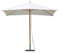 Ombrellone da Giardino 3x2m Palo Ø38 mm in Bambù e Poliestere Ecrù