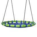 Altalena per Bambini da 3-8 Anni da Giardino Ø100 cm Corde Regolabili Blu