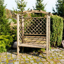 Pergola Ad Arco da Giardino 160x70x190 h cm in Legno Marrone