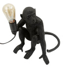 Lampada da Tavolo Monkey Seduta Nero 33x33x32 cm in Resina Nero e Oro      
