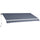 Tenda da Sole per Esterno 360x250 cm a Bracci Avvolgibile con Apertura a Manovella Grigio