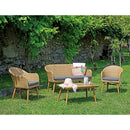 Set da Giardino in Wicker e Alluminio Vorghini Pamplona Grigio