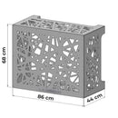 Copricondizionatore Copertura per Climatizzatore 86x44x68 cm Artist M in Alluminio Bianco  