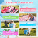 Castello Gonfiabile per Bambini 255x230x196 cm con Scivolo Trampolino Vasca di Palline e Canestro Basket Rosa      
