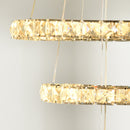 Lampadario a LED con Cristalli Altezza Regolabile 71W 40x120 cm Argento