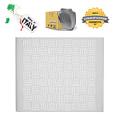 Copri Condizionatore da Esterno Small 90x46/52x70 cm in Acciaio Zincato Bianco