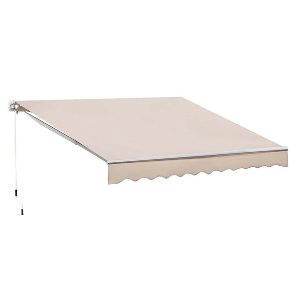 Tenda da Sole Avvolgibile a Parete 3x2,5m in Alluminio e Poliestre Beige acquista