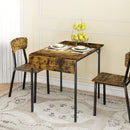Tavolo da Pranzo a Ribalta 2-4 Persone Stile Industriale 120x79x79 cm Marrone Rustico
