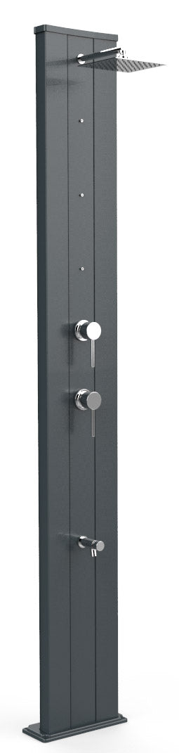 sconto Doccia Solare da Giardino 40L Miscelatore Nebulizzatore e Lavapiedi Arkema Dada S Grigio Antracite