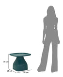 Tavolinetto Gea Blu 48x48x38 cm in Polipropilene Blu      