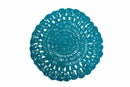 Set 6 Tovagliette Tonda Ø38 cm Villa d'Este Home Tivoli Uncinetto Ocean