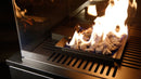 Stufa a Gas da Esterno 127,6x38,3x38,3cm Flig Gastonia Mini Nero Satinato con Telecomando