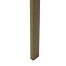 Sedia da Giardino 55X58xh83 cm in Alluminio e Polywood  Tortora