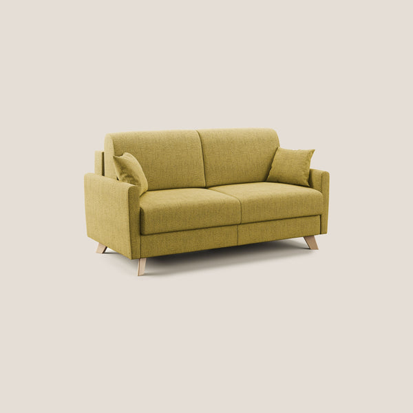 prezzo Divano Letto 2 Posti 160x94x97 cm in Tessuto Giallo