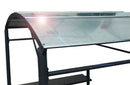 Tettoia per Barbecue 250x135x224 cm in Acciaio con Accessori 