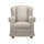 Poltrona Bergere 103x87x84 cm in tessuto beige