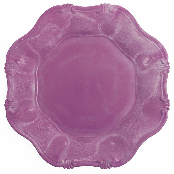 Set 6 Sottopiatti in Plastica Ø 34cm Villa d'Este Hippy Smerlato Viola sconto