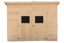 Casetta Box da Giardino 2,8x2 m con Pavimento in Legno Picea Massello 16mm Eden
