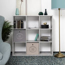 Libreria divisorio 107x33x107 cm beton grigio cemento