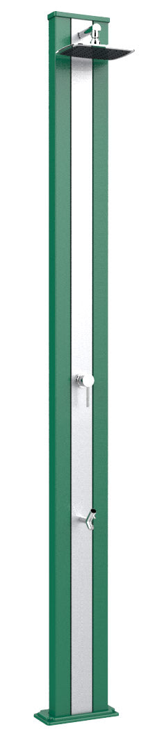 Doccia da Esterno Giardino Miscelatore e Lavapiedi Arkema Spring S Fascia Inox Verde sconto