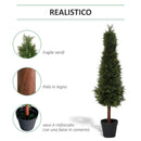 Pianta Artificiale Albero Pino H150 cm con Vaso Verde