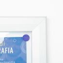 Bacheca da Esterno con Apertura a Ribalta 168,5x106,7x4,7 cm in Alluminio con Led Silver
