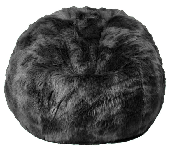 sconto Maxy Pouf 80x80x70 cm in Pelliccia Sintetica Nuvola Grigio