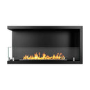 Camino a Bioetanolo da Incasso ad angolo 90x22,4x45 cm Sutri 90 SX Nero