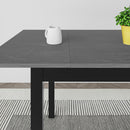 Tavolo Allungabile 120x80 cm in MDF e Acciaio Moster Antracite Grigio