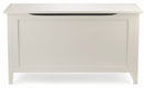 Baule Cassapanca Contenitore 90x40x50,5 cm in Legno Soriani Bianco