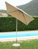 Ombrellone da Giardino Nice 2x2 m in Alluminio Tortora