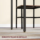 Tavolo da Pranzo a Ribalta 2-4 Persone Stile Industriale 120x79x79 cm Marrone Rustico