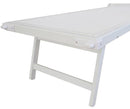 Lettino Prendisole da Giardino 185x61x39,5 cm Telaio in Alluminio Bianco e Textilene Tortora