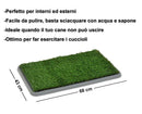 Lettiera per Animali 68x43x5 cm in Erba Sintetica 3 Strati Potty Patch