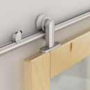 Kit Binario per Porta Scorrevole in Lega d'Alluminio 200x3.15x2.5 cm 