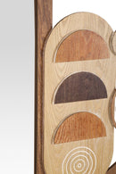 Specchio da Muro Block 80x3x80 cm in MDF e Specchio Multicolor      
