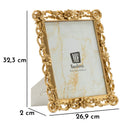 Cornice Classic 26,9x2x32,3 cm in Resina e Vetro Oro      