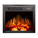 Camino Elettrico da Incasso 42,9x48,6x15,3 cm Effetto Fiamma 1100W Dionis Nero