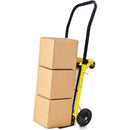 Carrello Multifunzione Portatutto Carico Massimo 120 kg Piattaforma Carrello Porta Pacchi in Acciaio Giallo