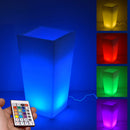 Vaso Luminoso da Giardino a LED 38x38x80 cm in Resina 5W Cedar Multicolore