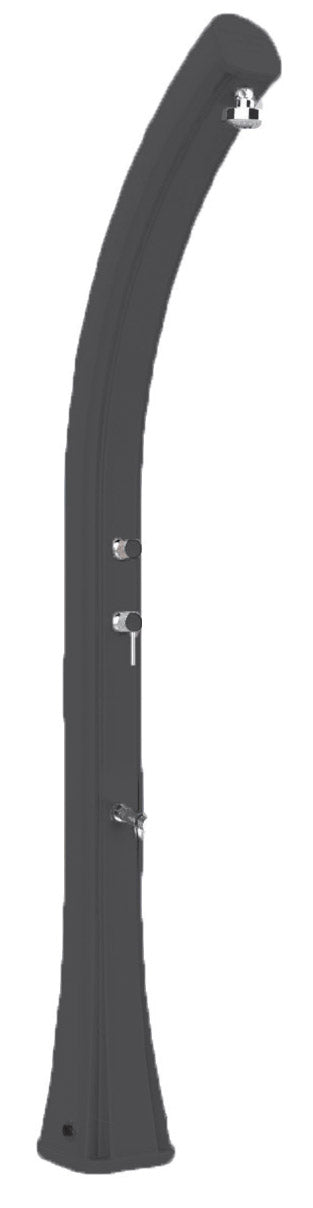 Doccia Solare da Giardino 35L Miscelatore e Lavapiedi e Temporizzatore Arkema Happy XL Antracite sconto