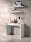Consolle Allungabile Segmenta 110x42,5/246,5x78 cm in MDF Laccato Bianco Opaco